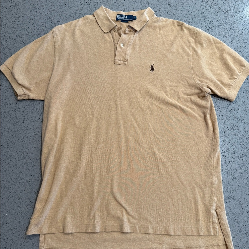 Ralph Lauren Men's Beige Polo Shirt